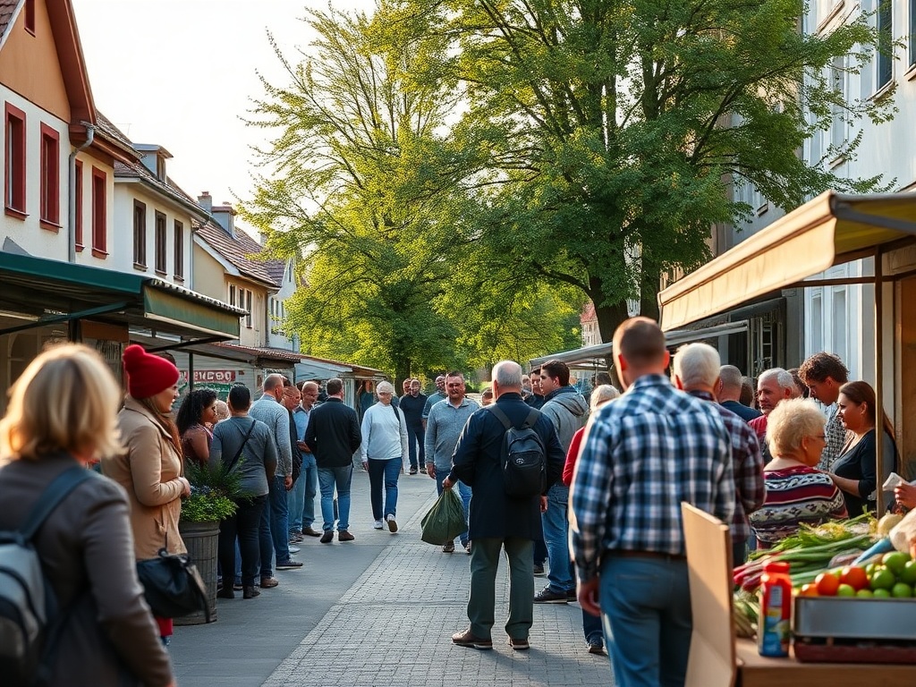 Ilustracja symbolizująca Dzień Ziemi z elementami przyrody i logo Kościerzyny
