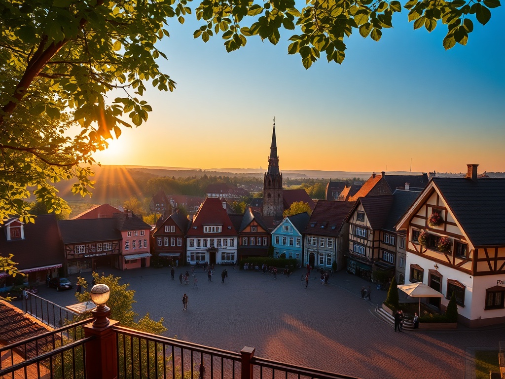 Malowniczy krajobraz Pojezierza Kaszubskiego z jeziorem i lasami w tle, idealny na majówkę.